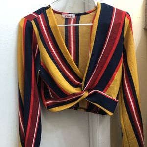 Stripe Crop Top